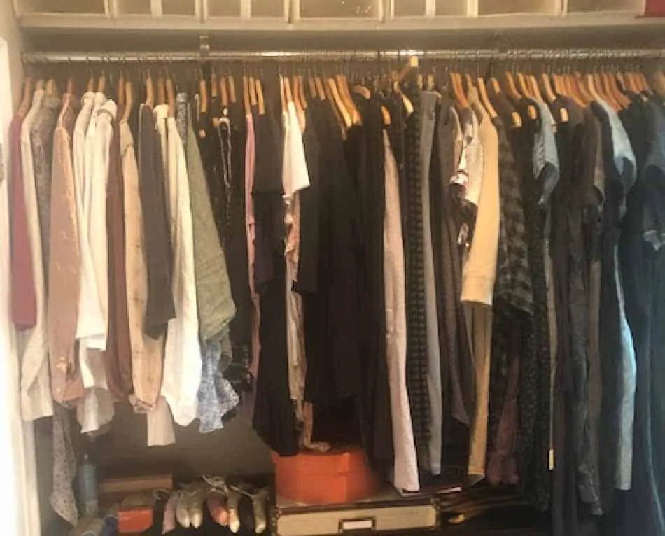 interior closet messy
