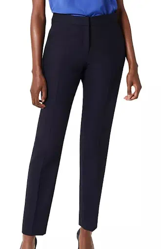 Hobbs London Gael Slim Leg Pants In Navy For Older Womens Business Casual Outfits