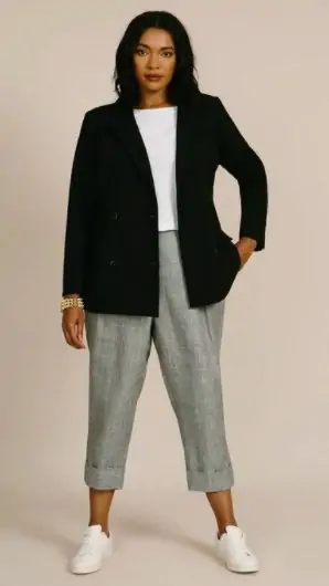11 Honore Nova Blazer For Plus Size Women's Business Casual Clothes