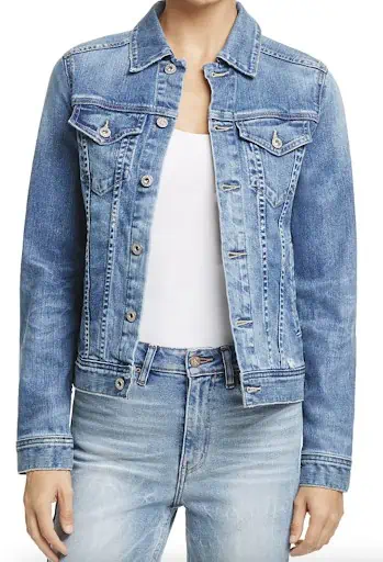 AG Led Denim Jacket in 10 Years Magnetic Blue