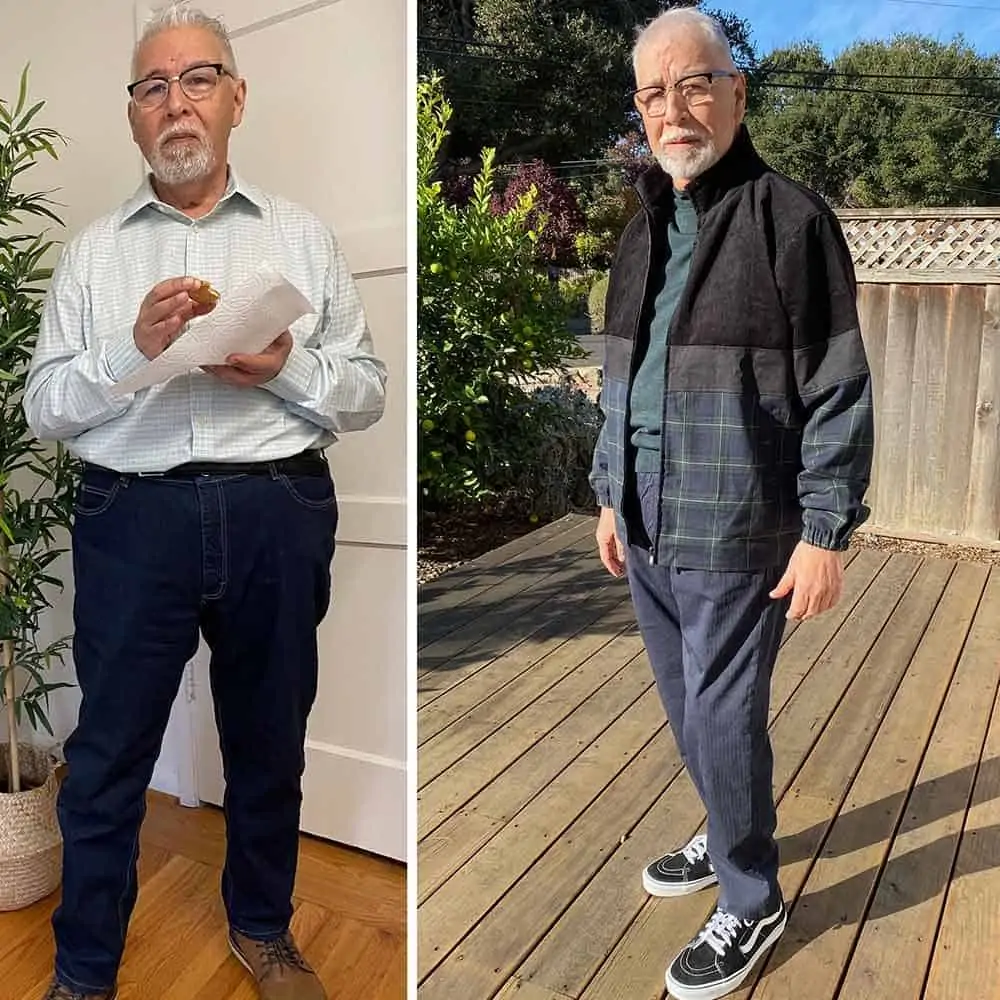 Cassandra Sethi's Dad After His Plus Size Wardrobe Makeover