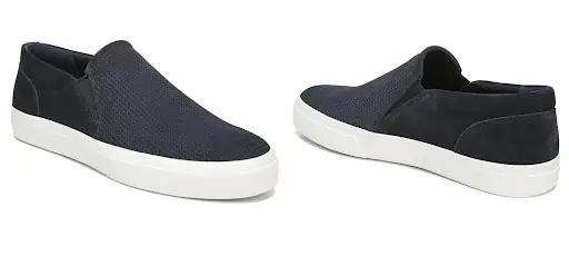Vince Fletcher Suede Slip-On Sneaker Navy