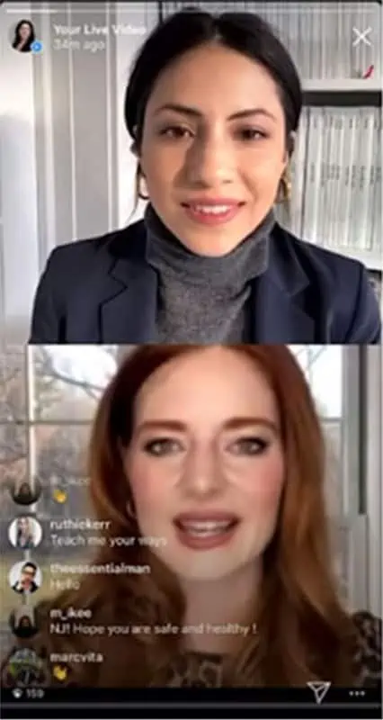 Screen-Shot-Of-Live-Instagram-Between-Cassandra-Sethi-And-Flynn