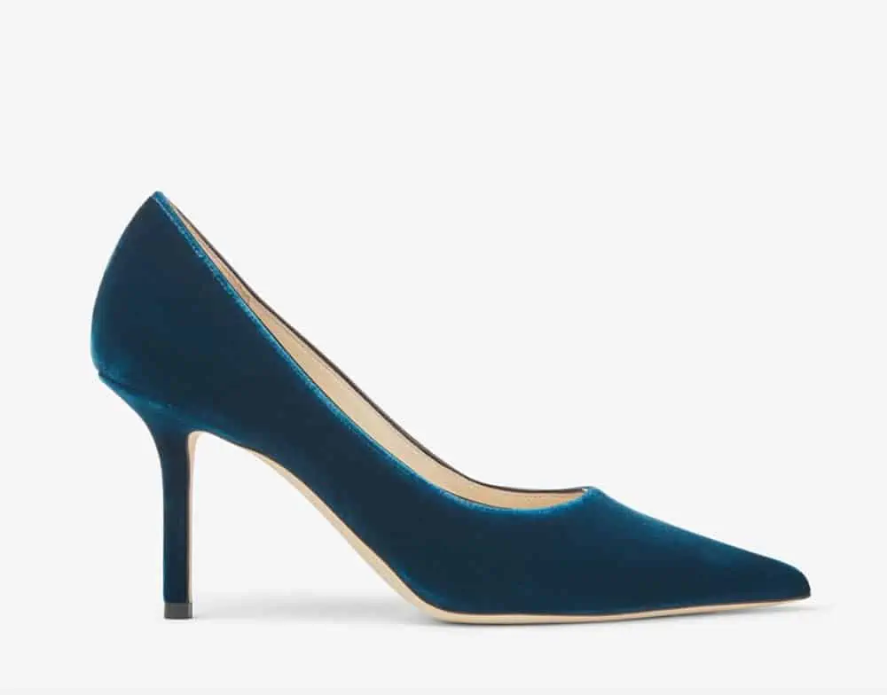 Jimmy Choo Love 85 Dragonfly Velvet Pointed Toe Heels