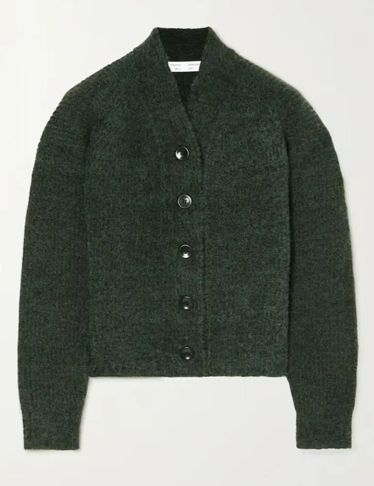 Proenza Schouler Whote Label Ribbed Knit Cardigan For Women's Professional Wardrobe