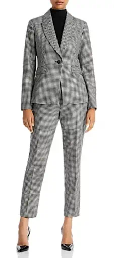 Business Casual Vs Business Formal T Tahari Gingham Slim Leg Ankle Pants