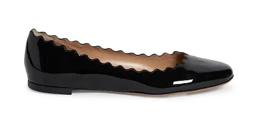Chloe Lauren Leather Ballerina Flats Pregnancy Work Outfits