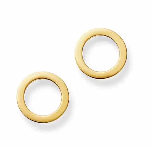 Moon & Meadow Open Circle Stud Earrings For Winter Accessories For Women