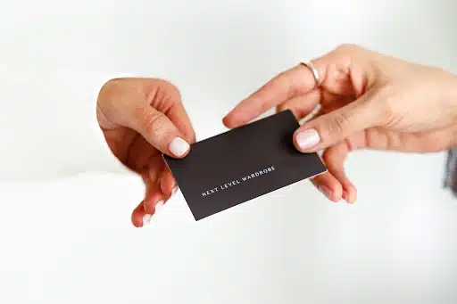Next Level Wardrobe Stylist And Image Consultant Business Card