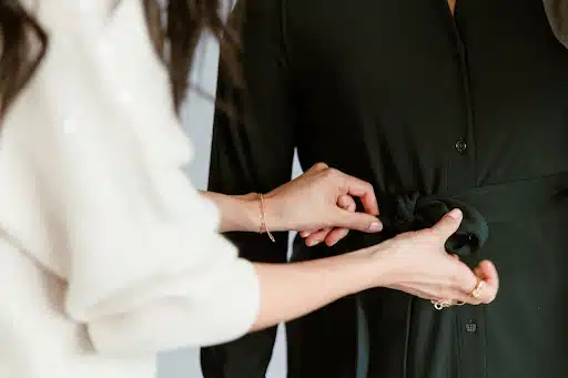 Woman Shopping For Business Formal Clothes For Work