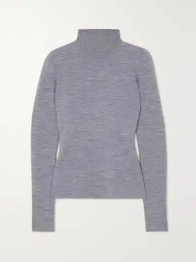 Gabriela Hearst’s Grey Mock Neck