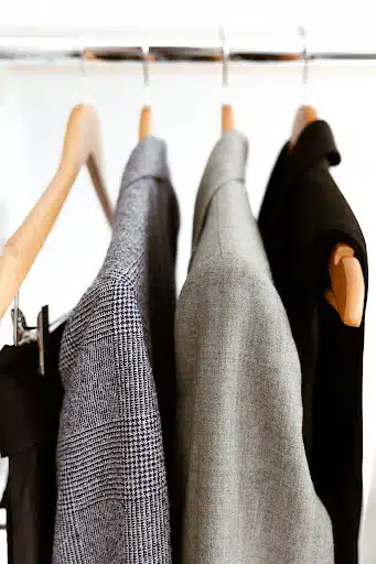 Suits hanging up