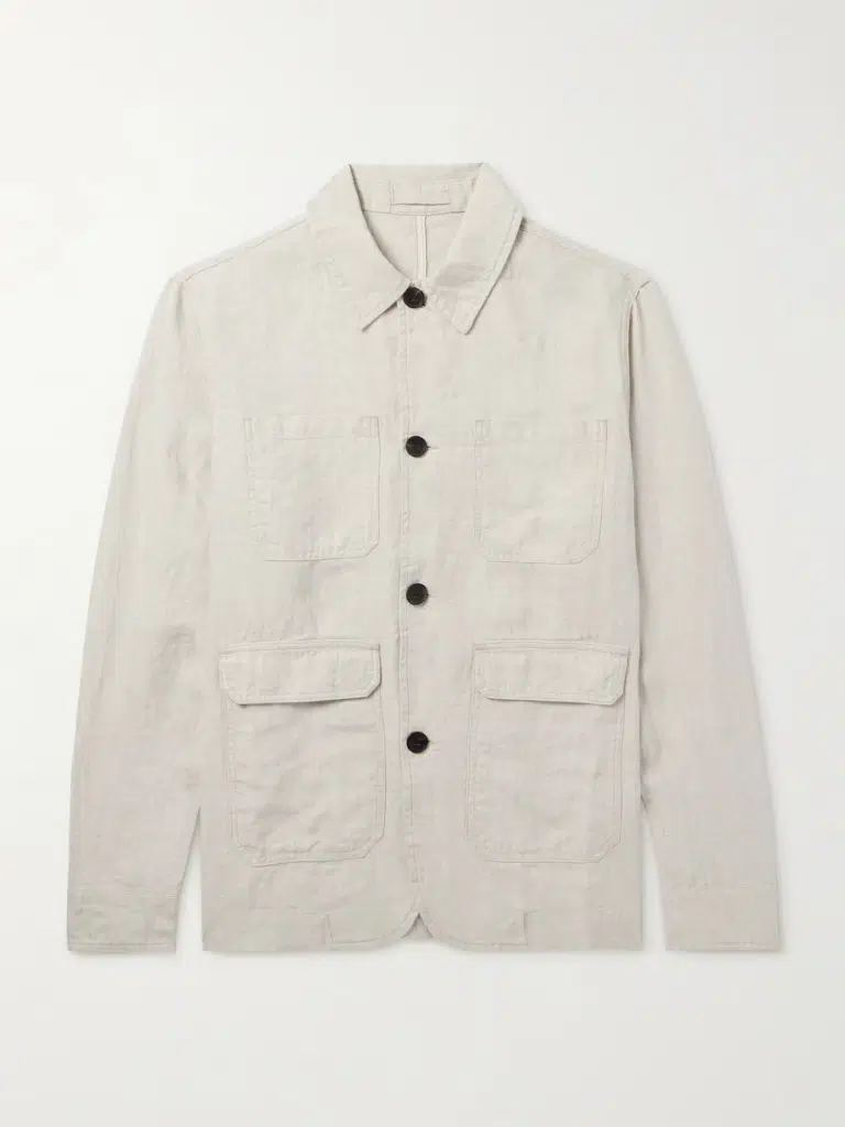 light tan lightweight mens work from home shirt