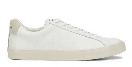 Image of suede-trim Esplar men's white sneakers from Veja.
