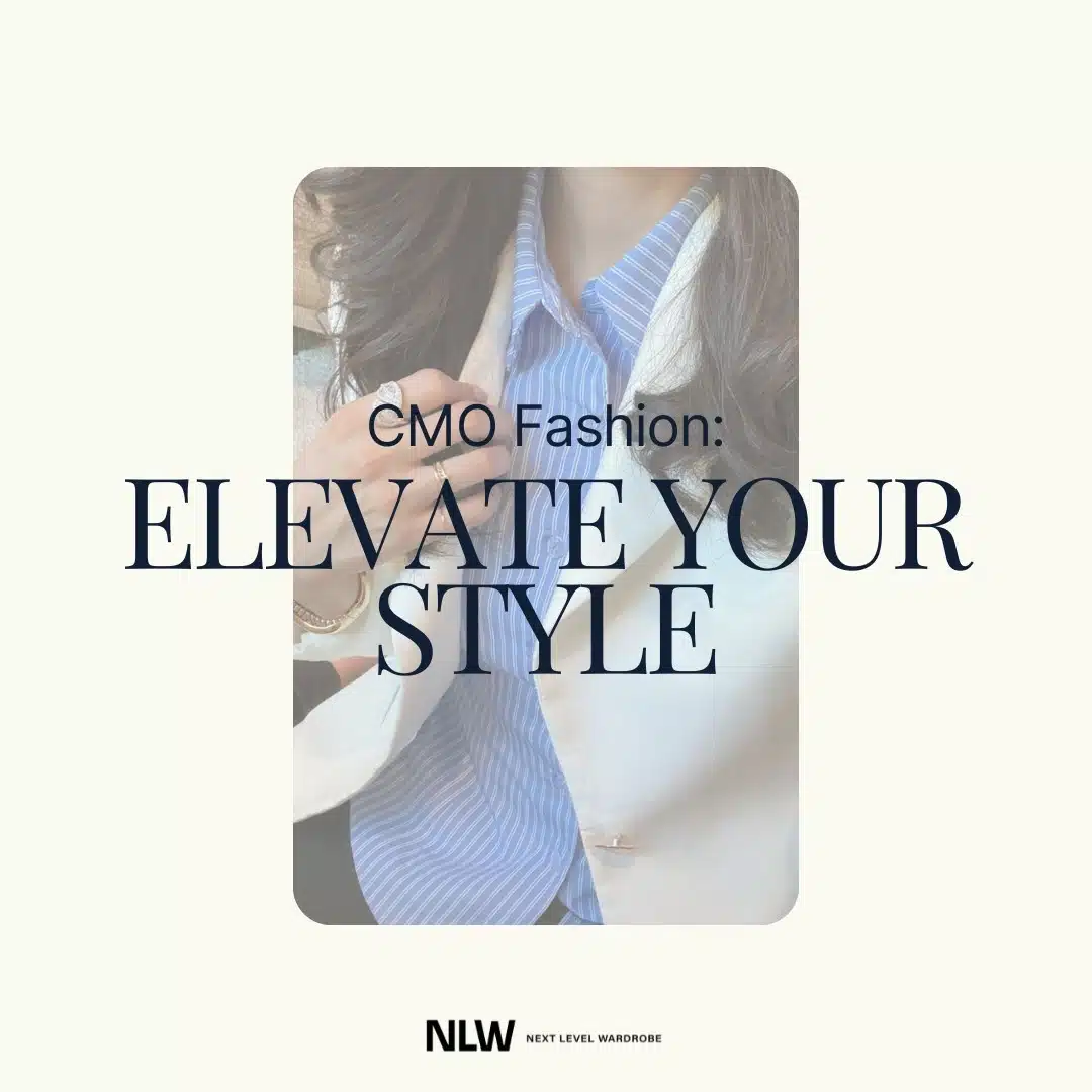 Featured image depicting a woman in a blazer, with the title CMO Fashion: Elevate Your Style overlaid.